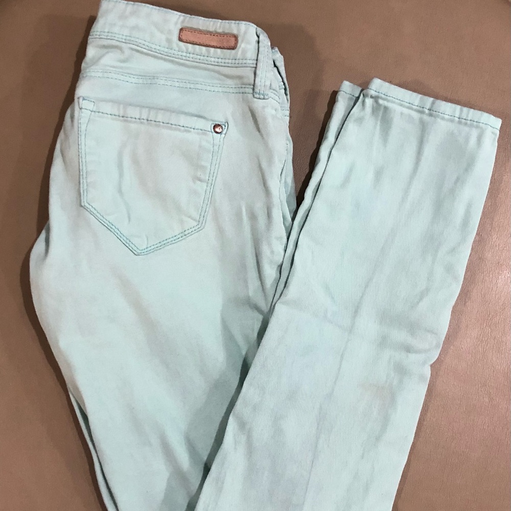 Mavi  light minty teal skinnys